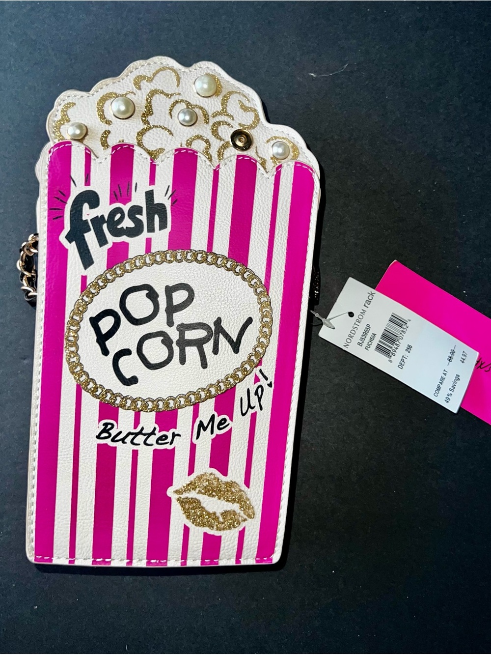 NWT Betsey Johnson KITSCH Popcorn Purse
